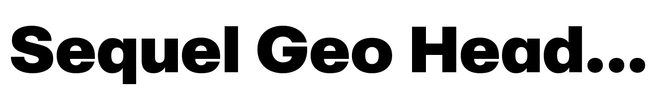 Sequel Geo Headline Black